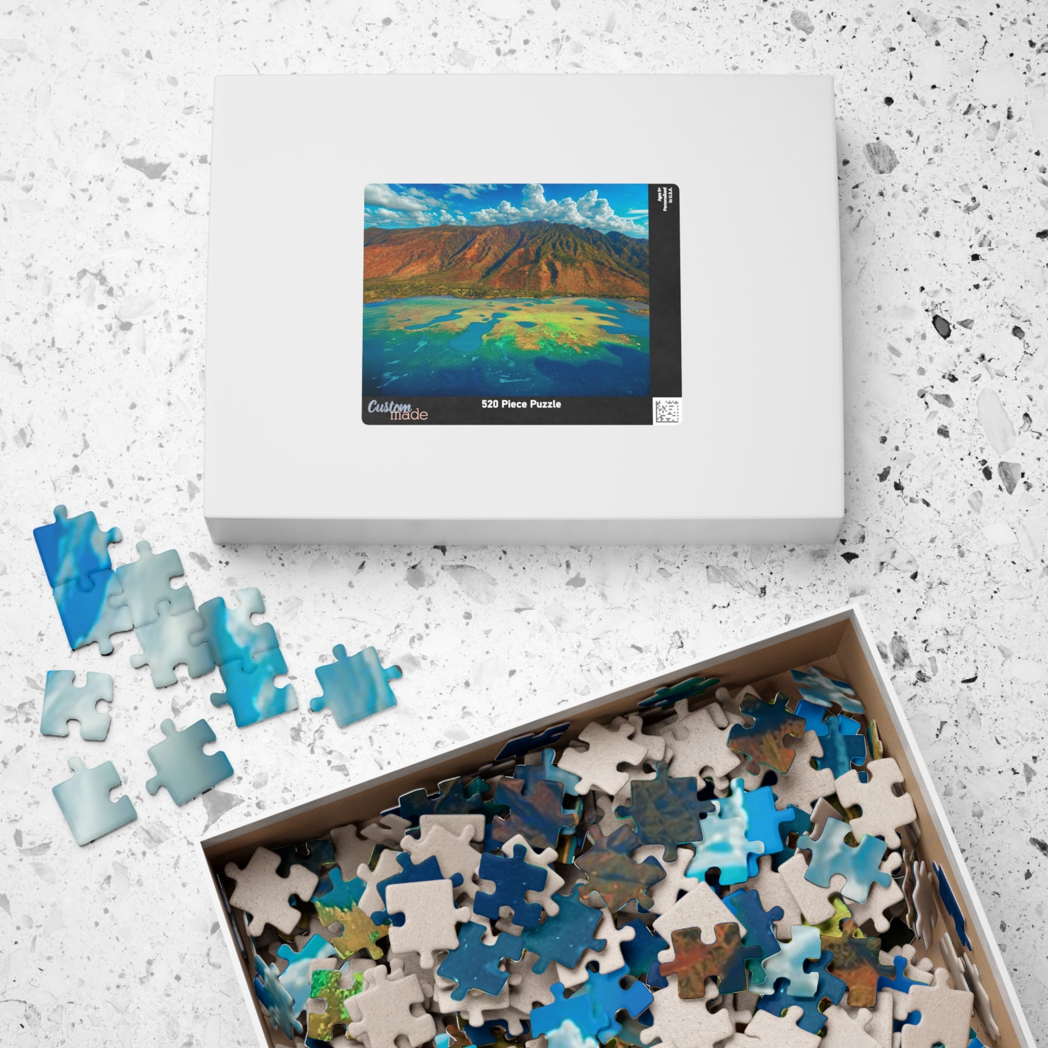 Tropical Ocean Puzzle 1000 Piece, Colorful Coral Reef Jigsaw Puzzle, Relaxing Sea Life Art, Landscape Puzzle