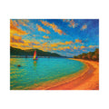 Abstract Landscape Puzzle 500 or 1000 Piece, Colorful Horizon Art Jigsaw Puzzle for Adults