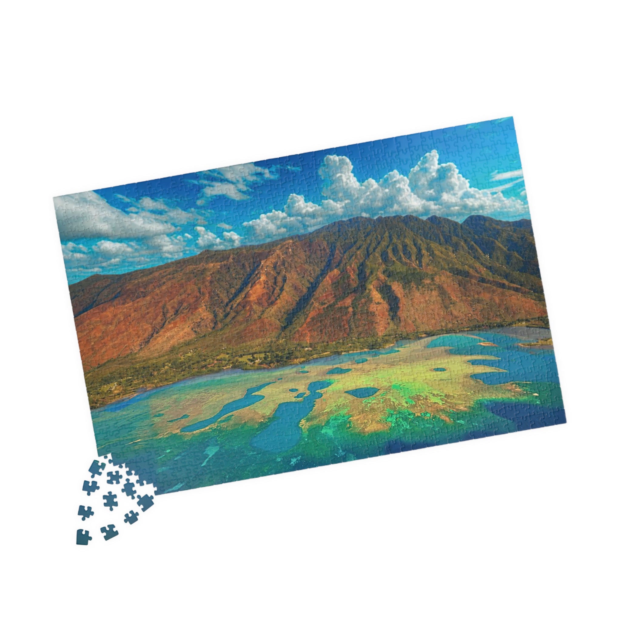 Tropical Ocean Puzzle 1000 Piece, Colorful Coral Reef Jigsaw Puzzle, Relaxing Sea Life Art, Landscape Puzzle